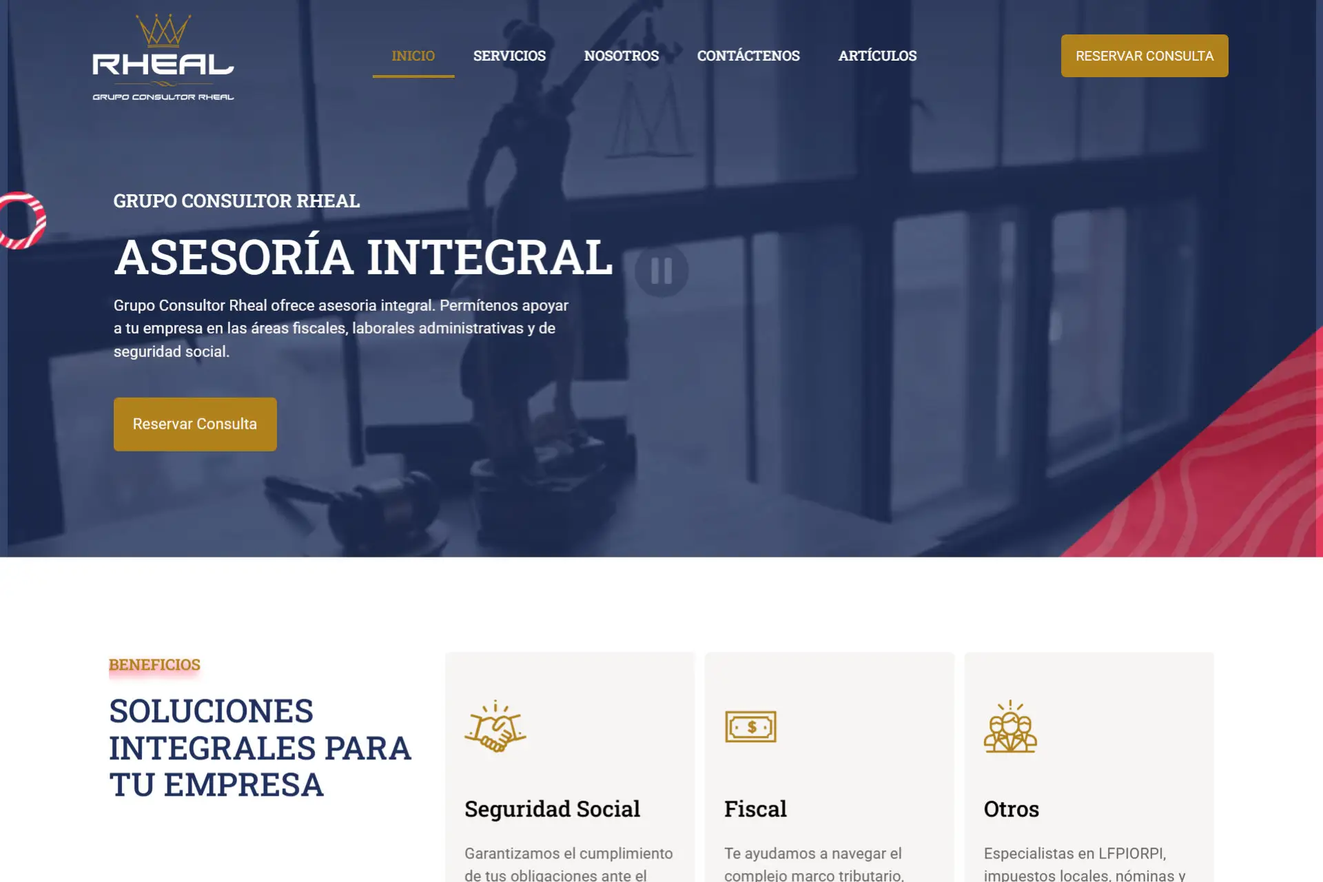 Grupo Consultor Rheal Website By Pro Web Design
